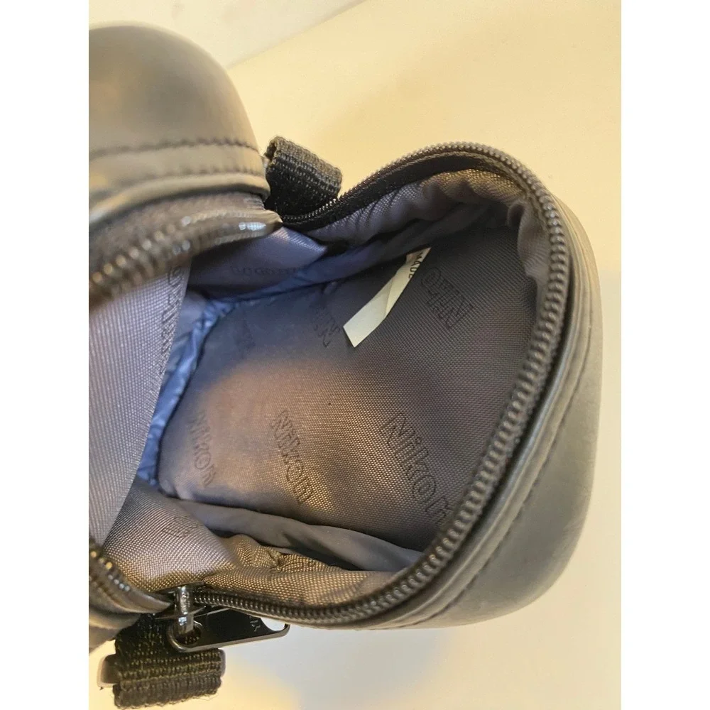 Nikon Black Faux Leather Compact Camera Case Pouch with Belt Loop and Pockets